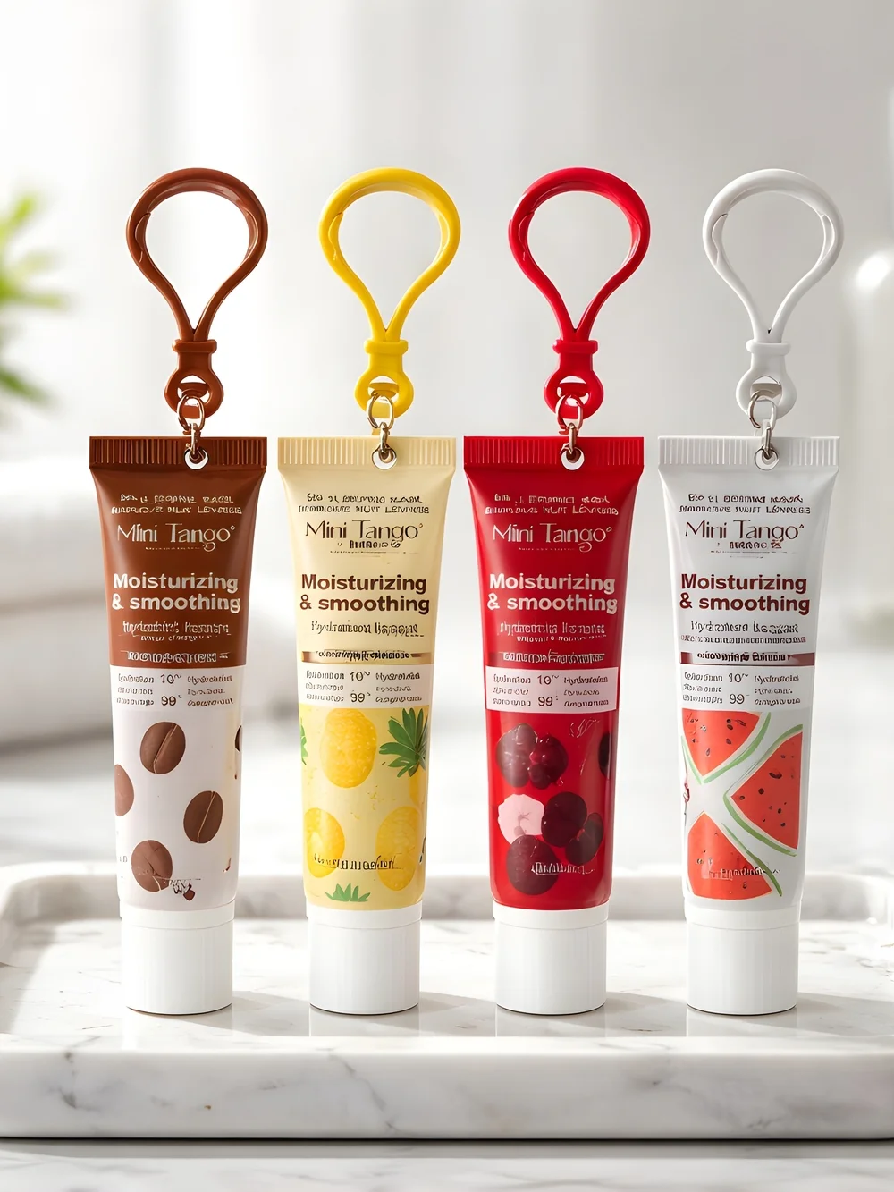 Mini Moisturizing And Smoothing Lip Sleeping Mask With 10 Hr Hydration. 4 Flavor